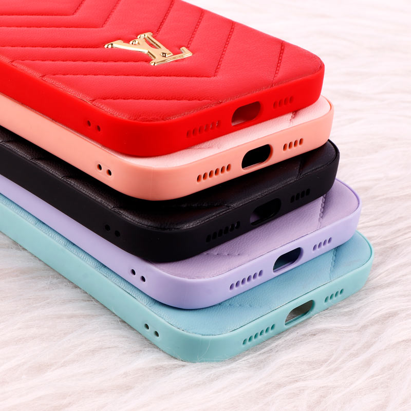 قاب پافر چرمی لوزی محافظ لنزدار iPhone 12 Pro Max