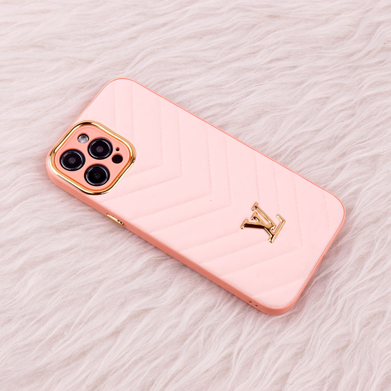 قاب پافر چرمی لوزی محافظ لنزدار iPhone 12 Pro Max