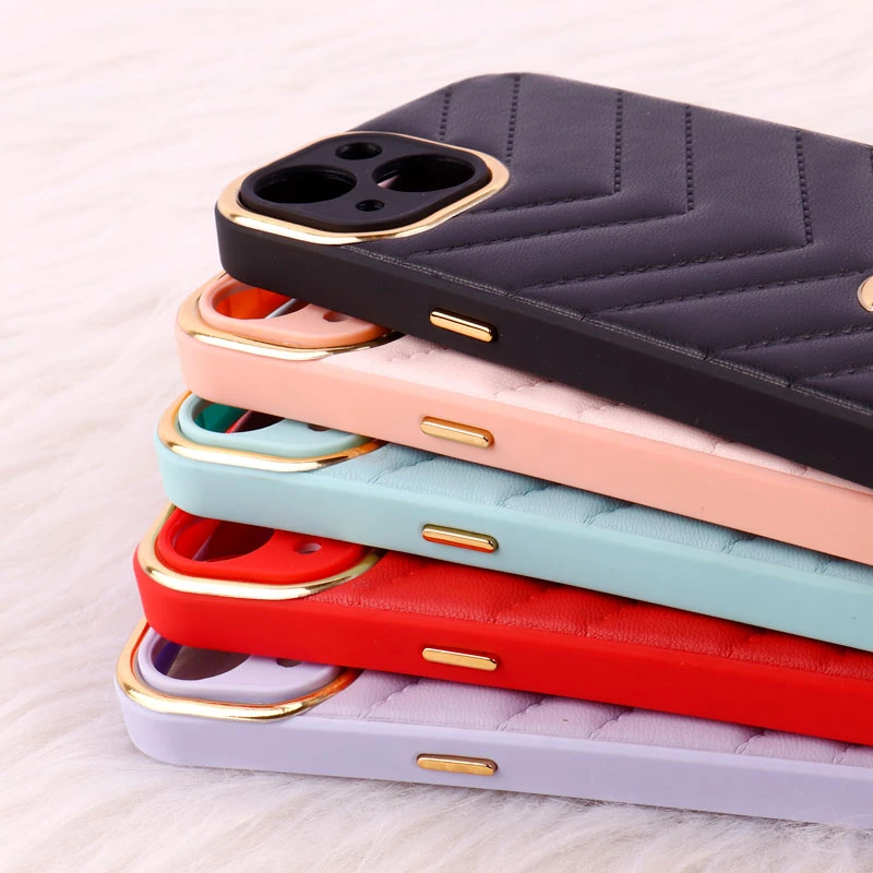 قاب پافر چرمی لوزی محافظ لنزدار iPhone 13