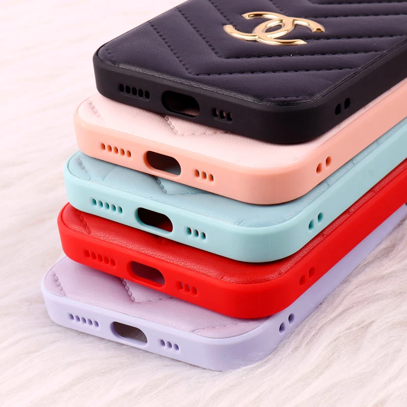 قاب پافر چرمی لوزی محافظ لنزدار iPhone 13