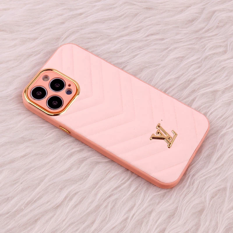قاب پافر چرمی لوزی محافظ لنزدار iPhone 13 Pro Max