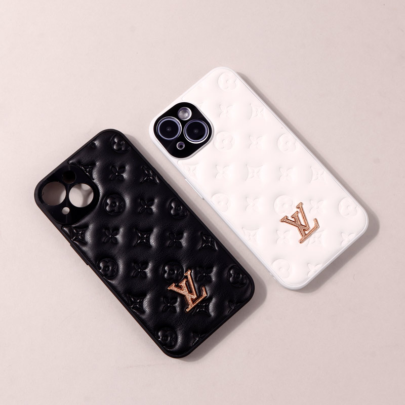 قاب پافر چرمی LV محافظ لنزدار iPhone 14
