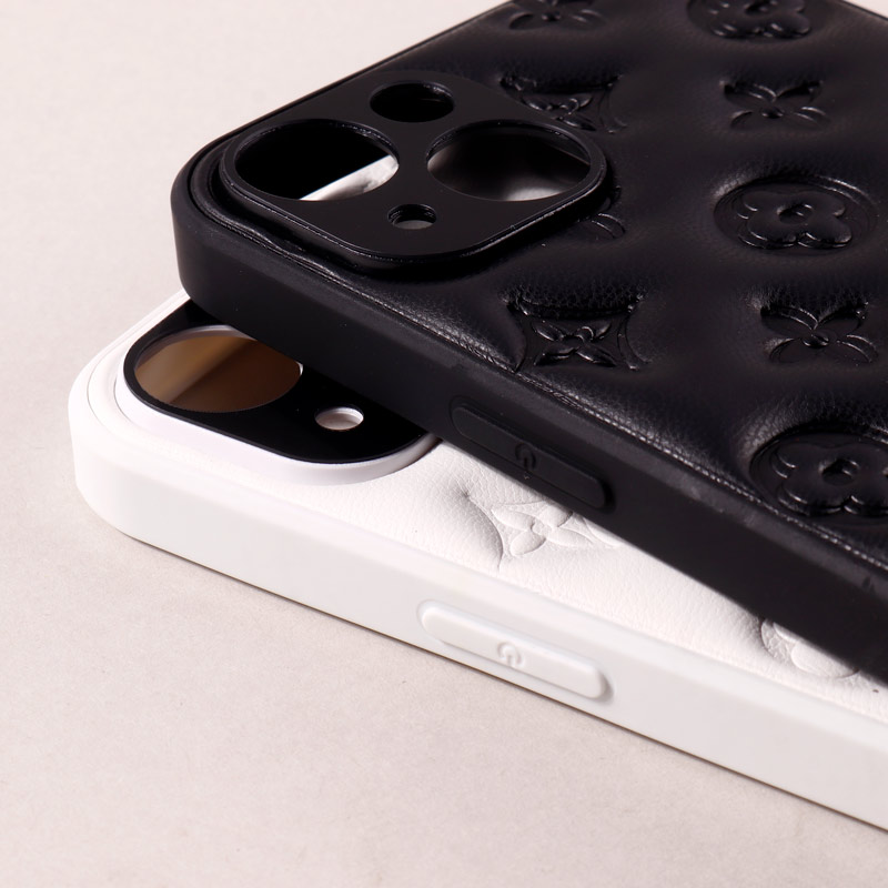 قاب پافر چرمی LV محافظ لنزدار iPhone 14 Plus