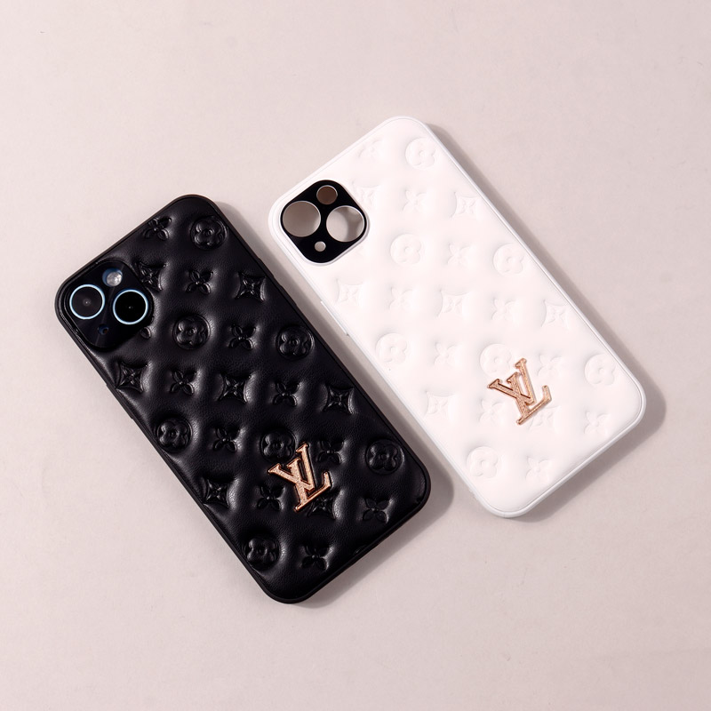 قاب پافر چرمی LV محافظ لنزدار iPhone 14 Plus