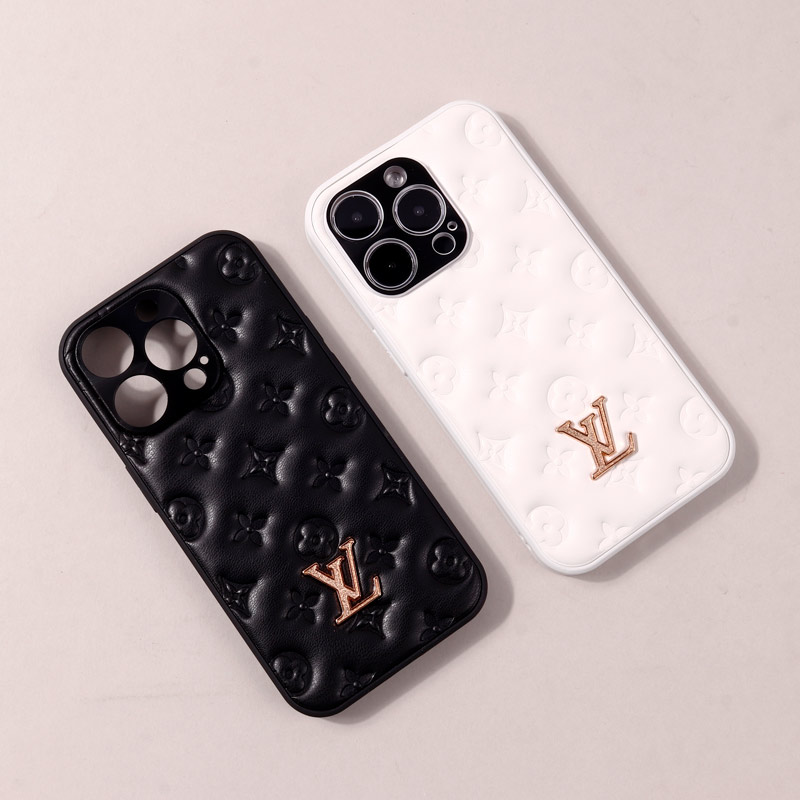 قاب پافر چرمی LV محافظ لنزدار iPhone 14 Pro