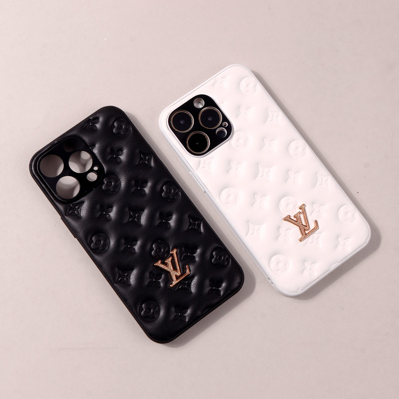قاب پافر چرمی LV محافظ لنزدار iPhone 14 Pro Max