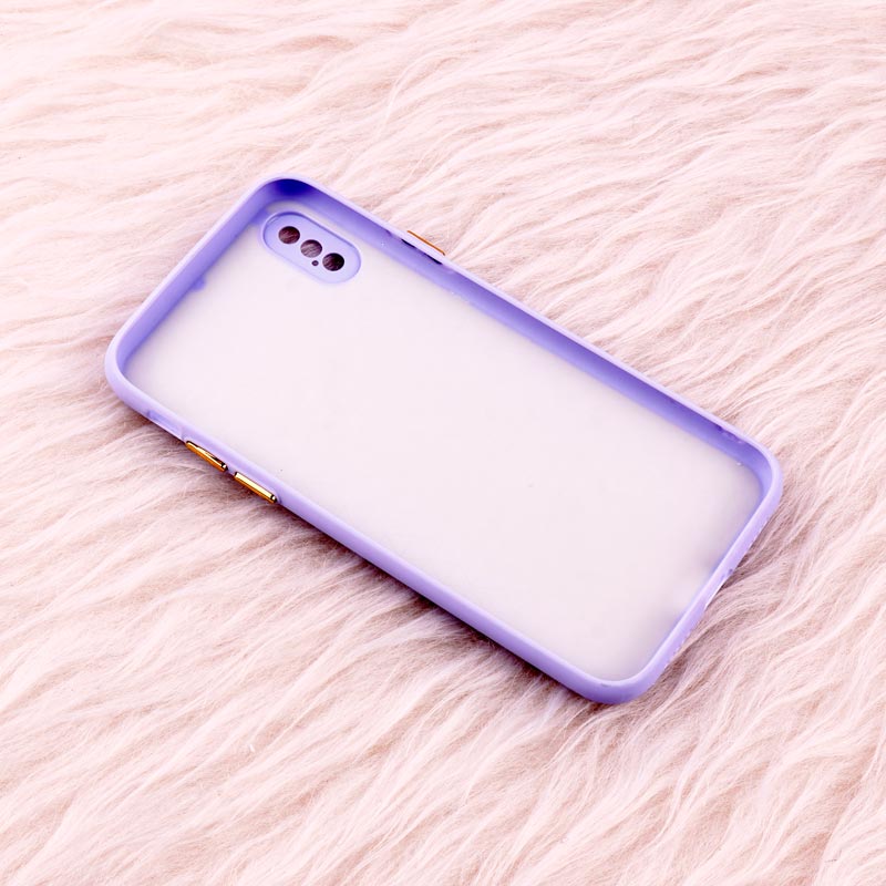 قاب پافر چرمی لوزی محافظ لنزدار iPhone X