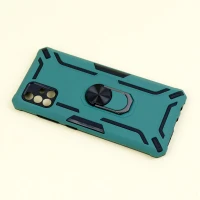 قاب ضد ضربه محافظ لنز دار هولدر دار بتمن Samsung Galaxy A51 4G سری C یشمی