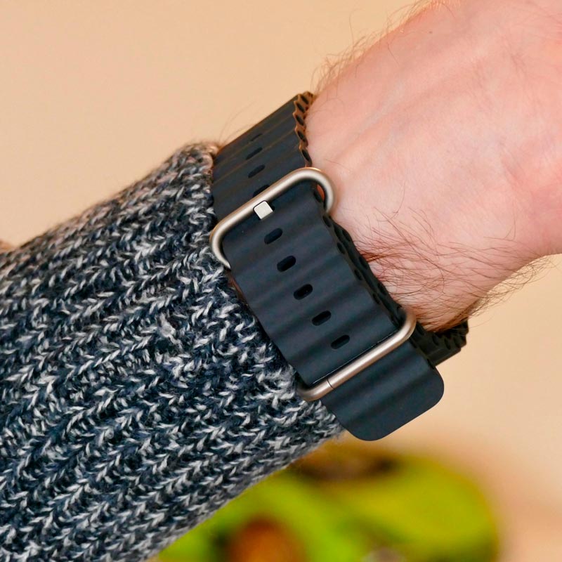 ساعت هوشمند اپل سری Apple Watch 49mm Titanium Case Midnight Ocean Band GPS + Cellular Ultra