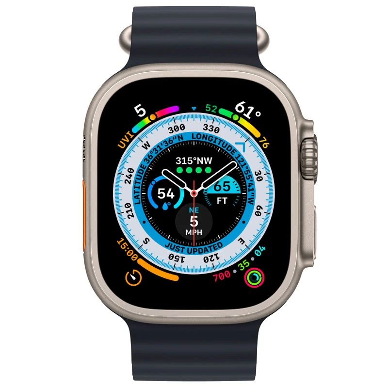 ساعت هوشمند اپل سری Apple Watch 49mm Titanium Case Midnight Ocean Band GPS + Cellular Ultra