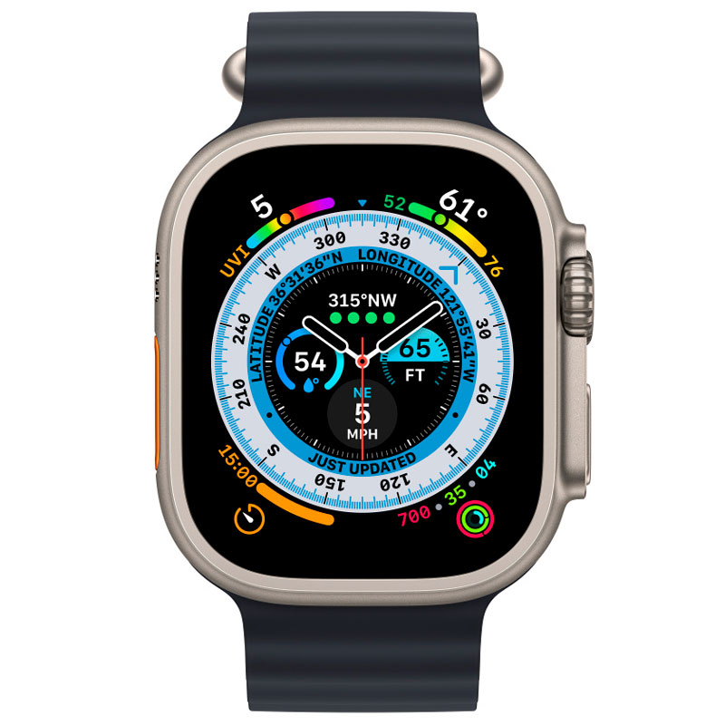 ساعت هوشمند اپل سری Apple Watch 49mm Titanium Case Midnight Ocean Band GPS + Cellular Ultra