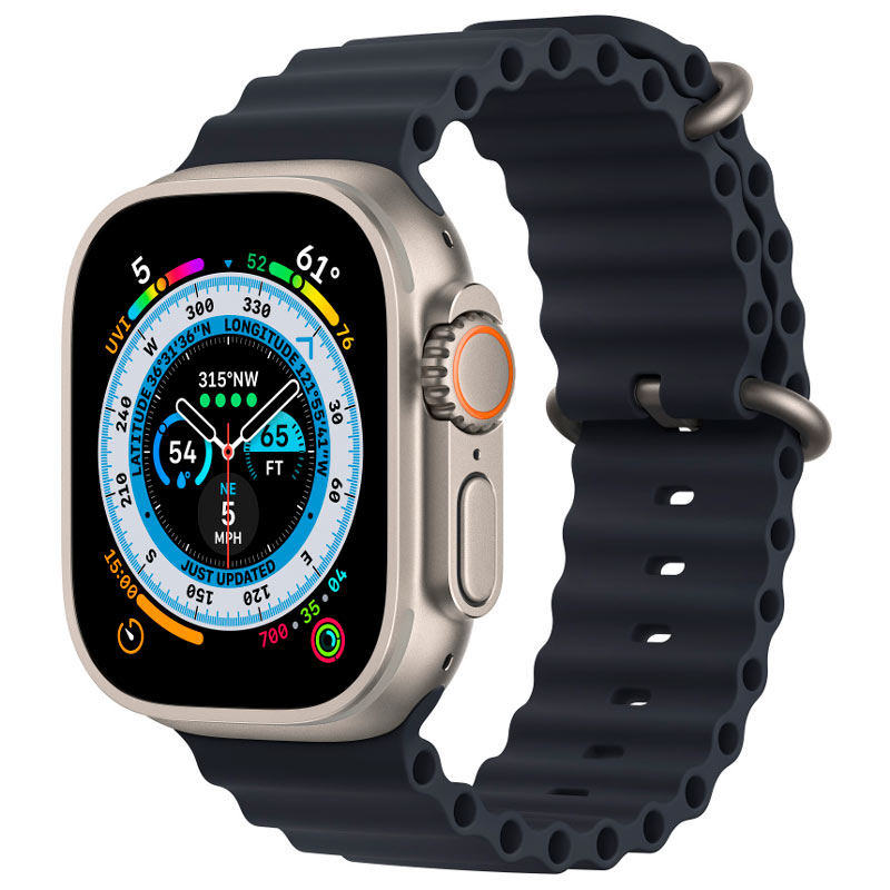 ساعت هوشمند اپل سری Apple Watch 49mm Titanium Case Midnight Ocean Band GPS + Cellular Ultra