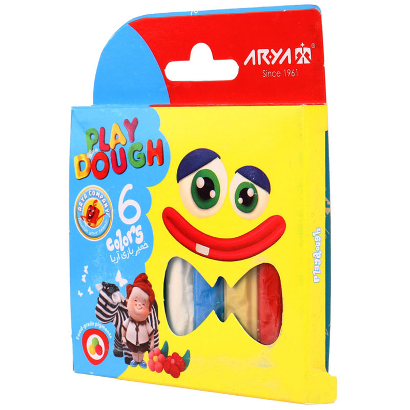 خمیر بازی 6 رنگ آریا 1057 Arya