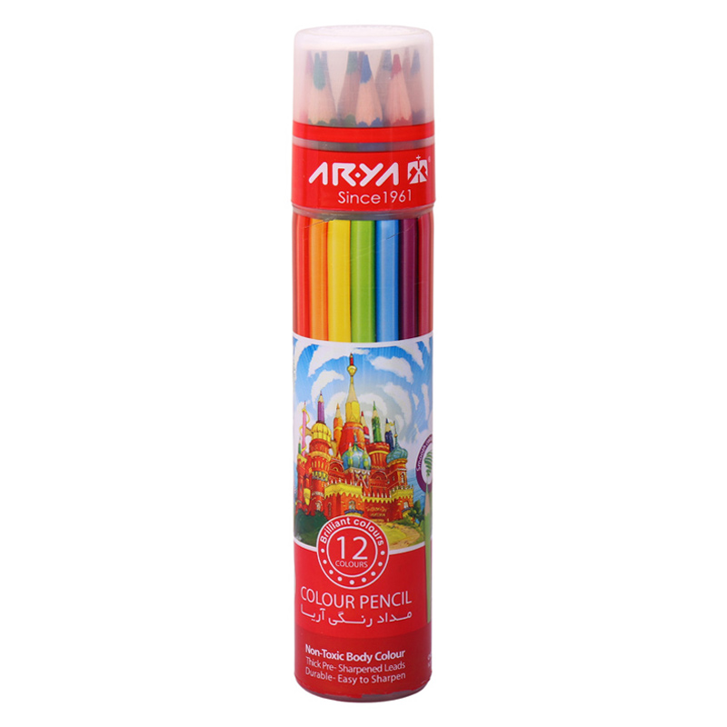 مداد رنگی ۱۲ رنگ آریا Arya 3054