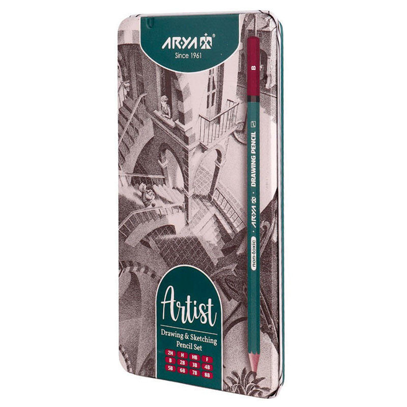 مداد طراحی آریا Arya Artist 3075 بسته 12 عددی