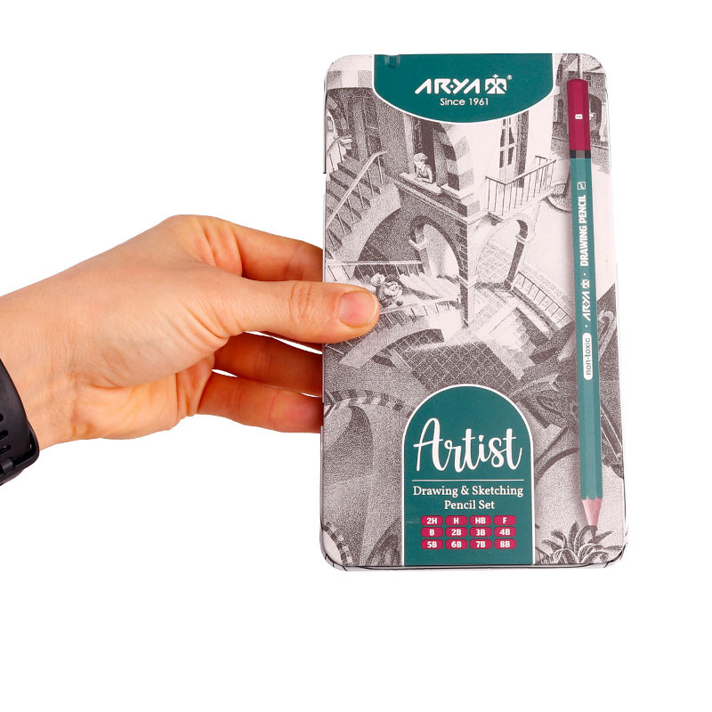 مداد طراحی آریا Arya Artist 3075 بسته 12 عددی