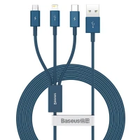 کابل 3 سر فست شارژ Baseus Superior Series CAMLTYS-0 3.5A 1.5m