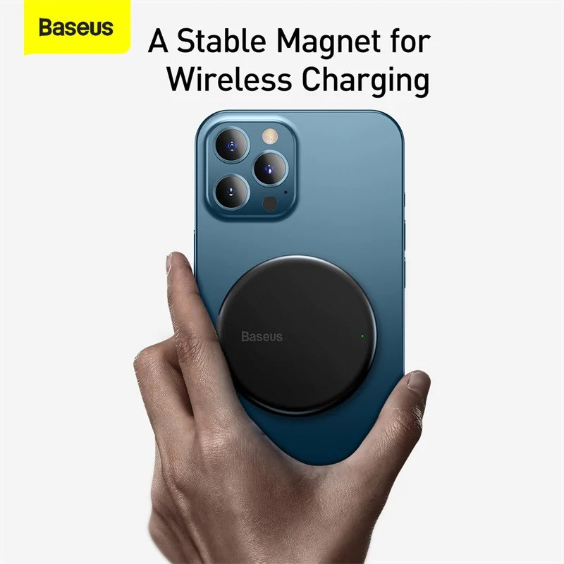 شارژر بی سیم فست شارژ Baseus Simple Mini Magnetic WXJK iP12 Series 15W