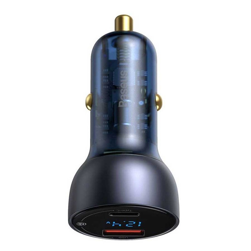 شارژر فندکی فست شارژ Baseus TZCCKX-0G 5A QC4.0 PD 65W + کابل تبدیل تایپ سی