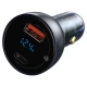 شارژر فندکی فست شارژ Baseus TZCCKX-0G 5A QC4.0 PD 65W + کابل تبدیل تایپ سی
