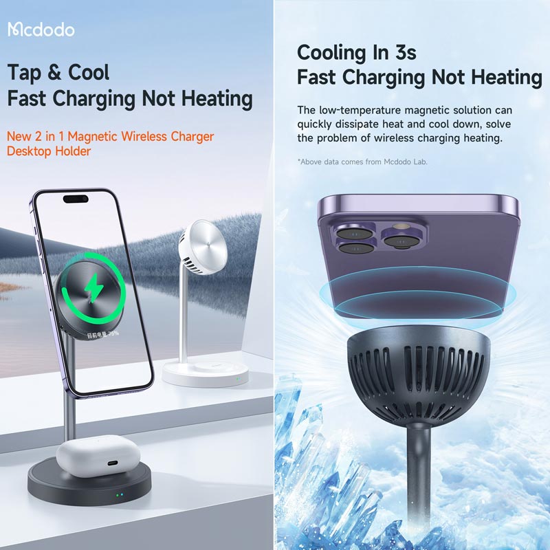 هولدر و شارژر وایرلس Mcdodo CH-215 15W