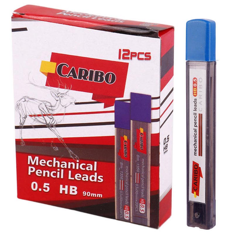 نوک مداد نوکی Caribo BM-1356 0.5mm HB بسته 12 عددی