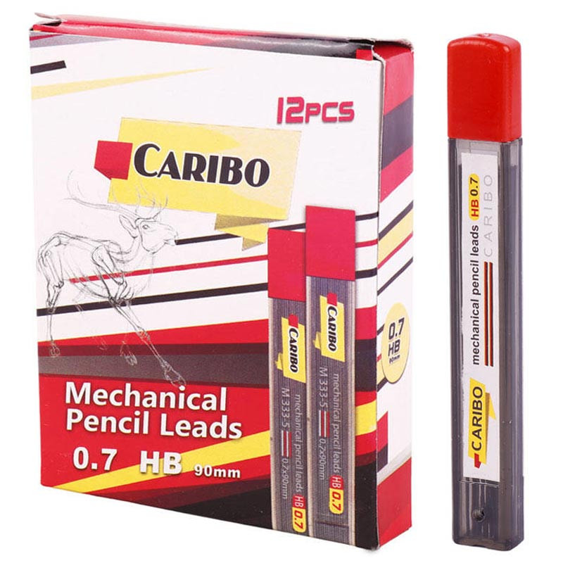 نوک مداد نوکی Caribo M 333-5 0.7mm HB بسته 12 عددی