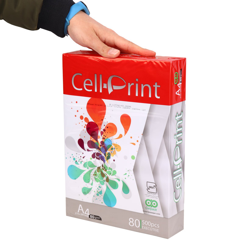 کاغذ A4 سل پرینت 80 گرم بسته 500 عددی شرینک