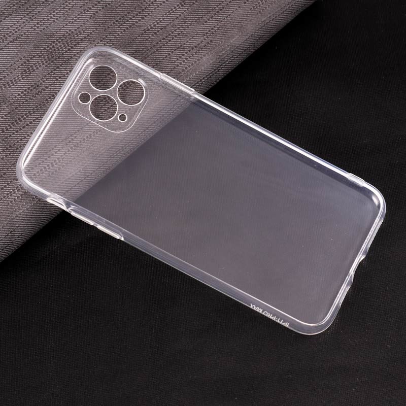قاب ژله ای ساده بی رنگ محافظ لنزدار iPhone 11 Pro Max