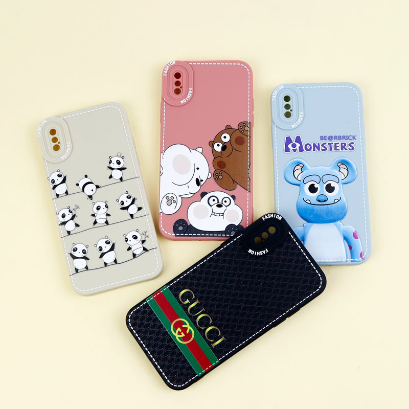 قاب محافظ لنزدار طرح دوخت iPhone X