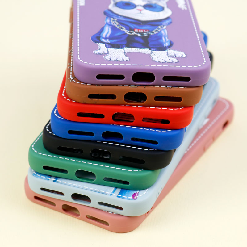 قاب محافظ لنزدار طرح دوخت iPhone X