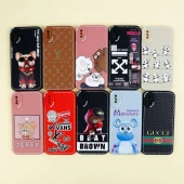 قاب آیفون iPhone X طرح دوخت محافظ لنزدار