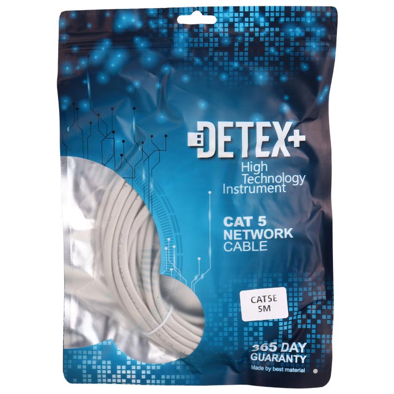 کابل شبکه Detex+ Cat5 5m