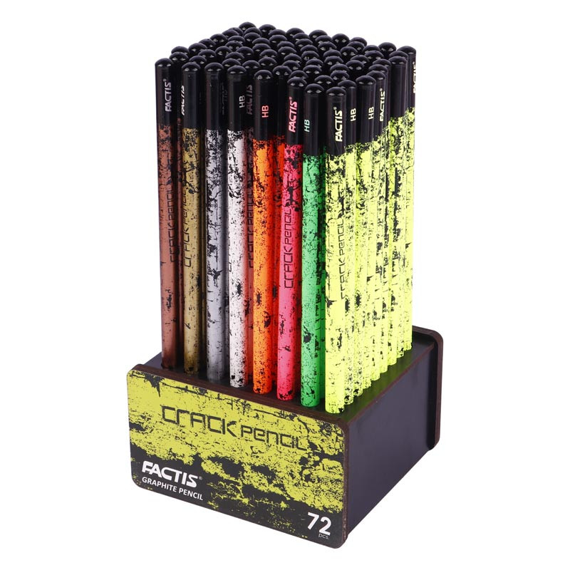 مداد مشکی فکتیس Factis Crack Pencil بسته 72 عددی