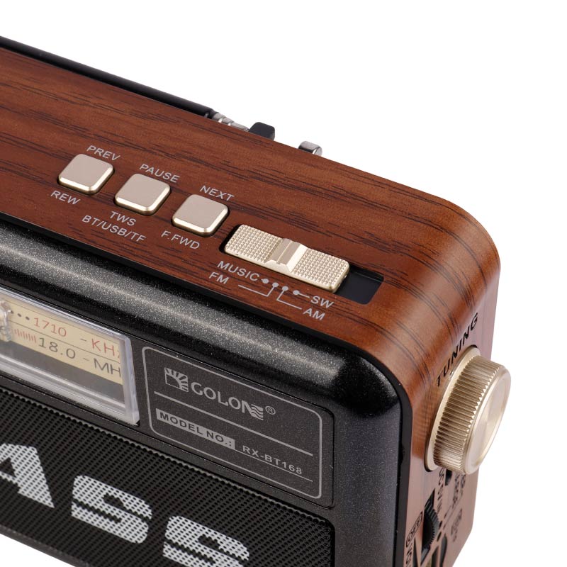 رادیو اسپیکر بلوتوثی گولون X-Bass RX-BT168