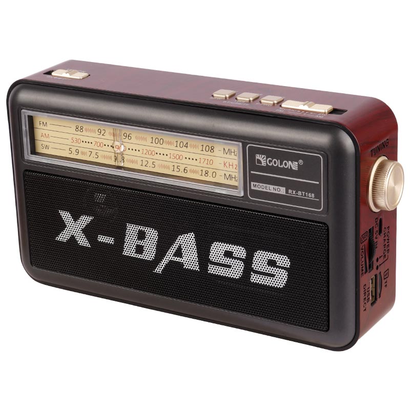 رادیو اسپیکر بلوتوثی گولون X-Bass RX-BT168
