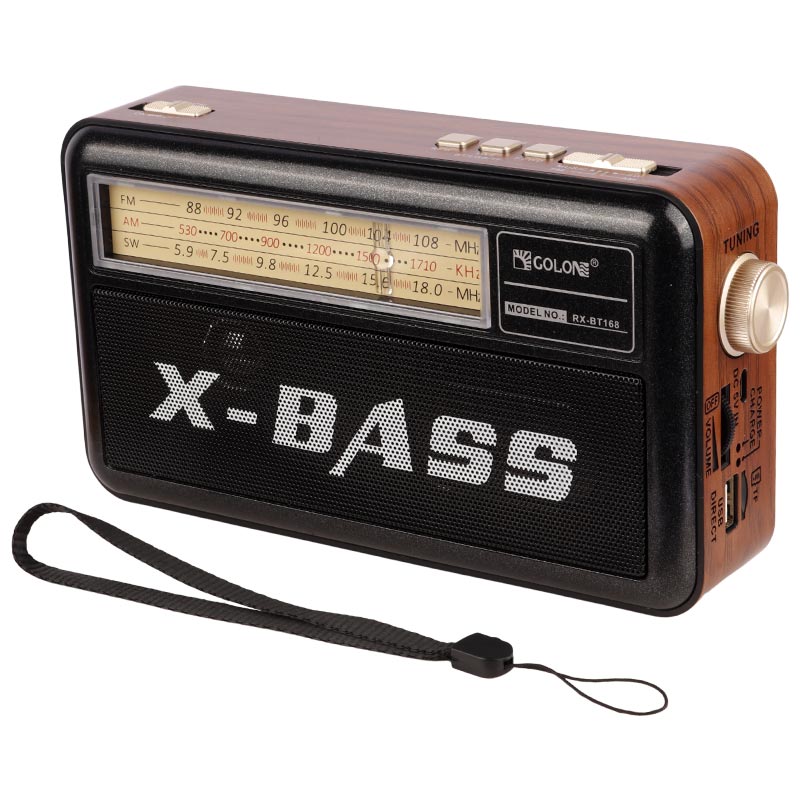 رادیو اسپیکر بلوتوثی گولون X-Bass RX-BT168