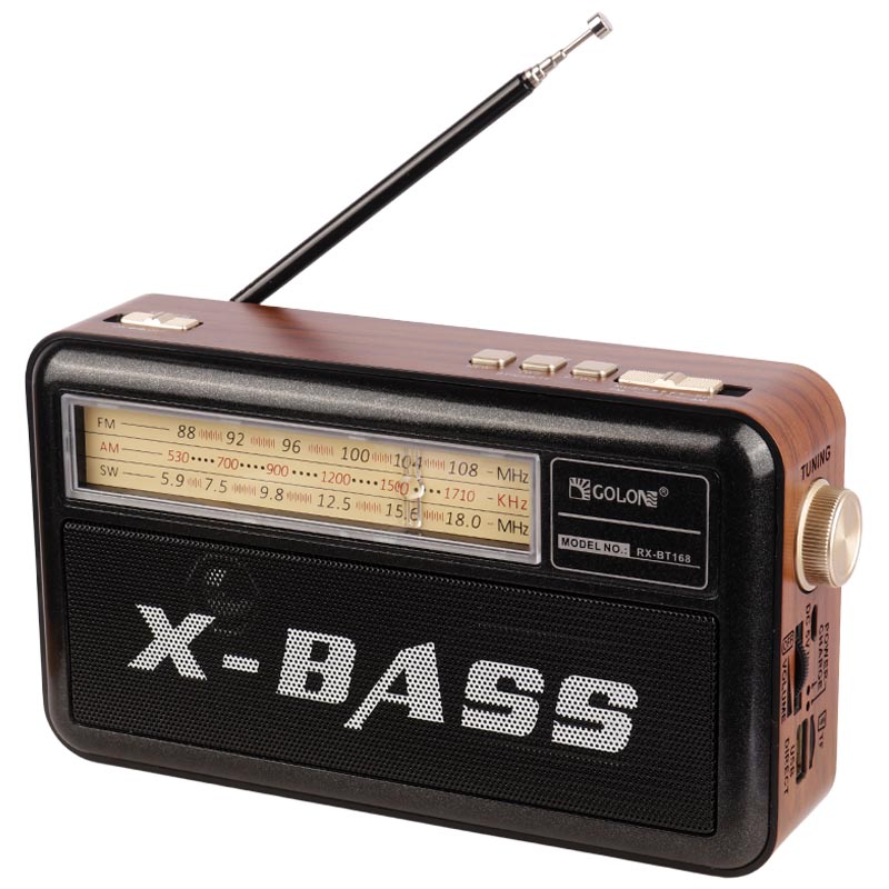 رادیو اسپیکر بلوتوثی گولون X-Bass RX-BT168
