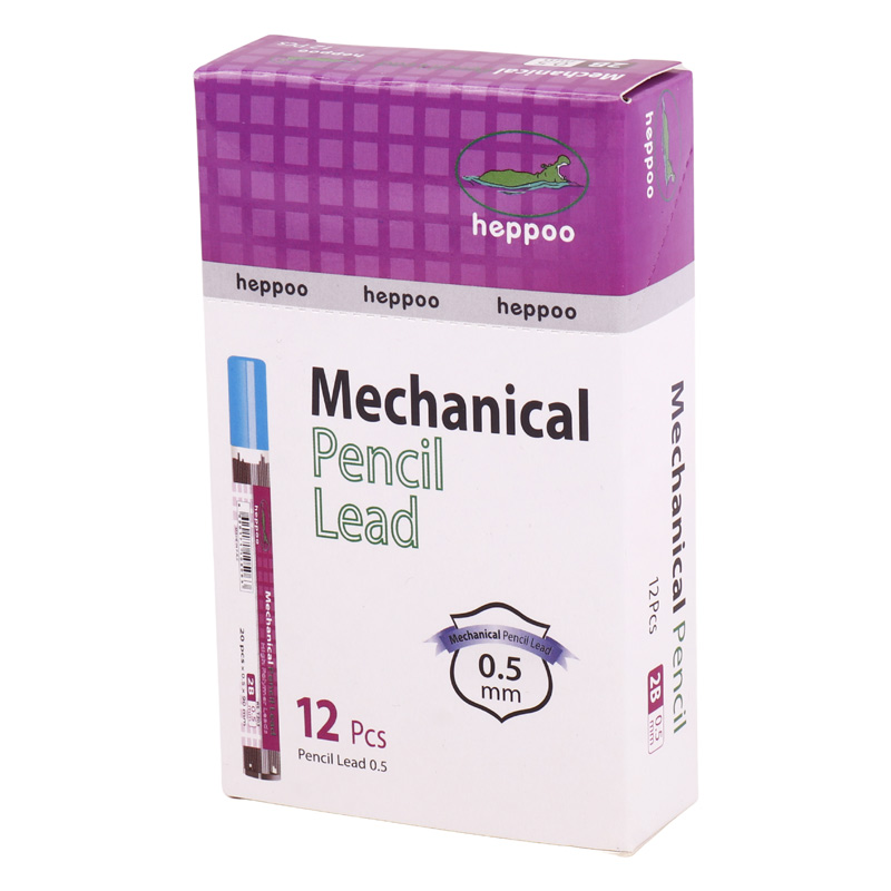 نوک مداد نوکی Heppoo RS-1203 0.5mm 2B بسته 12 عددی