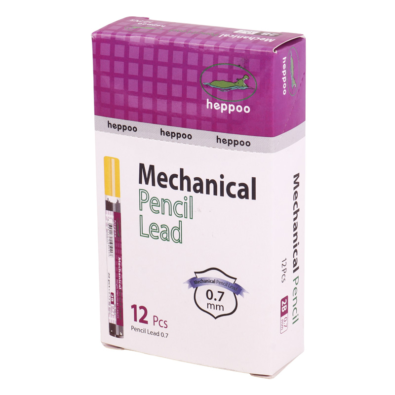نوک مداد نوکی Heppoo RS-1203 0.7mm 2B بسته 12 عددی