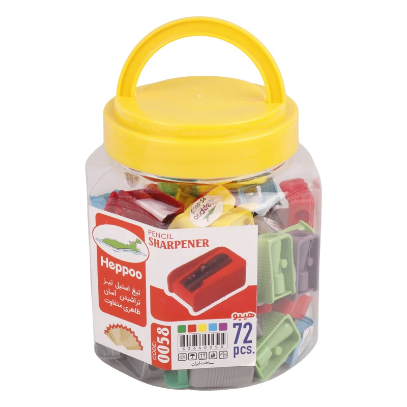 تراش پلاستیکی هپو RS-0058 بسته 72 عددی