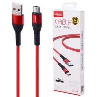 کابل میکرو یو اس بی فست شارژ Hiska LX-301 4A 1m