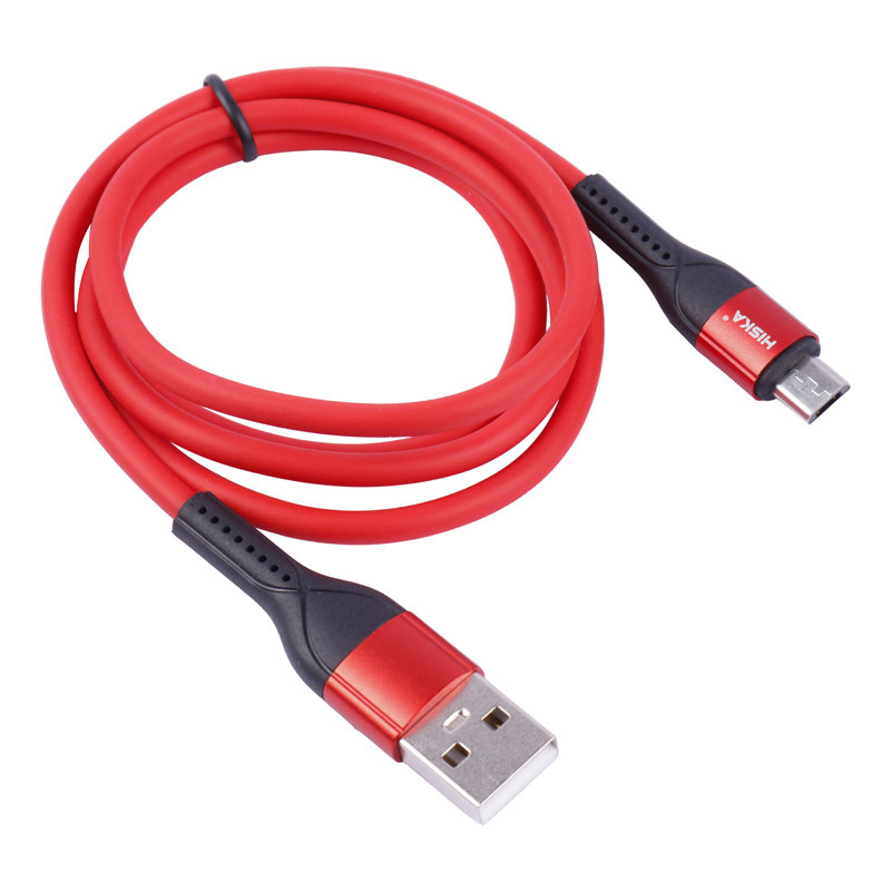 کابل میکرو یو اس بی فست شارژ Hiska LX-301 4A 1m
