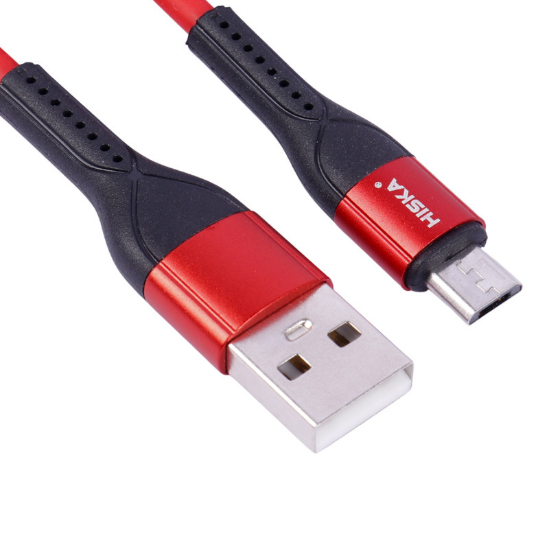کابل میکرو یو اس بی فست شارژ Hiska LX-301 4A 1m