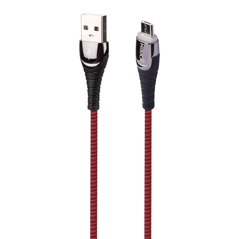 کابل میکرو یو اس بی فست شارژ 2.4 آمپر هیسکا LX-822 طول 1 متر
