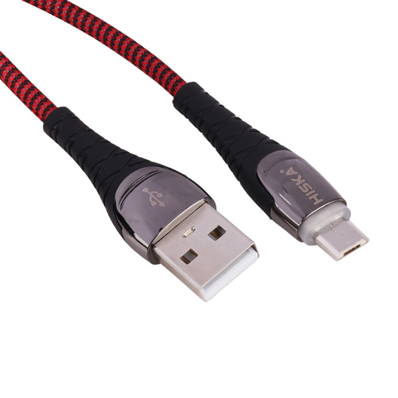 کابل میکرو یو اس بی فست شارژ Hiska LX-822 2.4A 1m