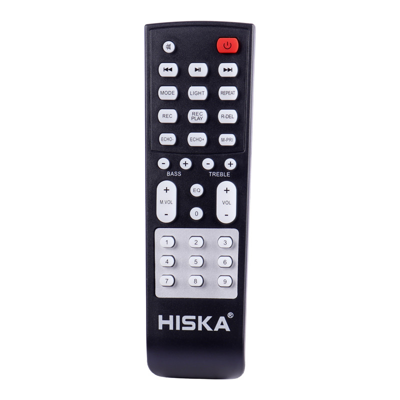 اسپیکر چمدانی بلوتوثی رم و فلش خور Hiska Party Box 1009 + میکروفون و ریموت کنترل