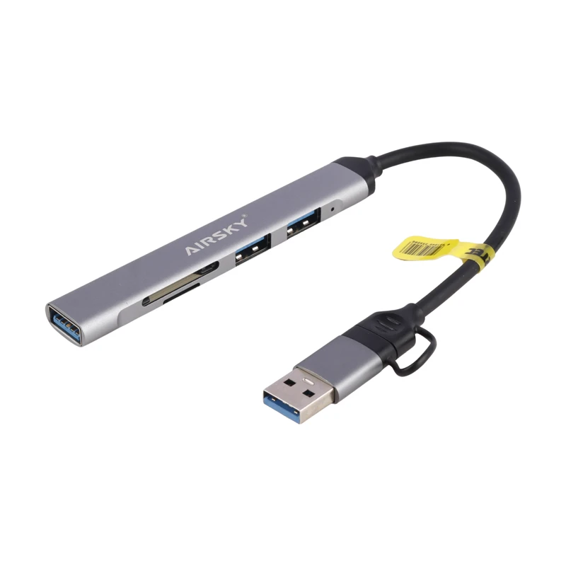 هاب 3 پورت Type-C/USB3.0 ایفورتک Airsky HC-77A