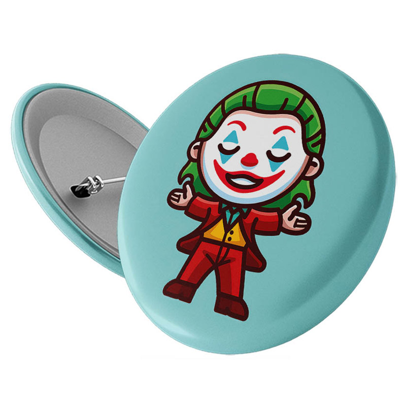 پیکسل سنجاقی Joker زمینه آبی