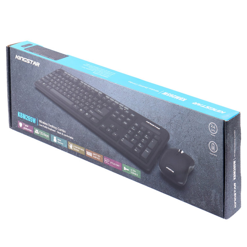 کیبورد و موس بی سیم کینگ استار KBM265W